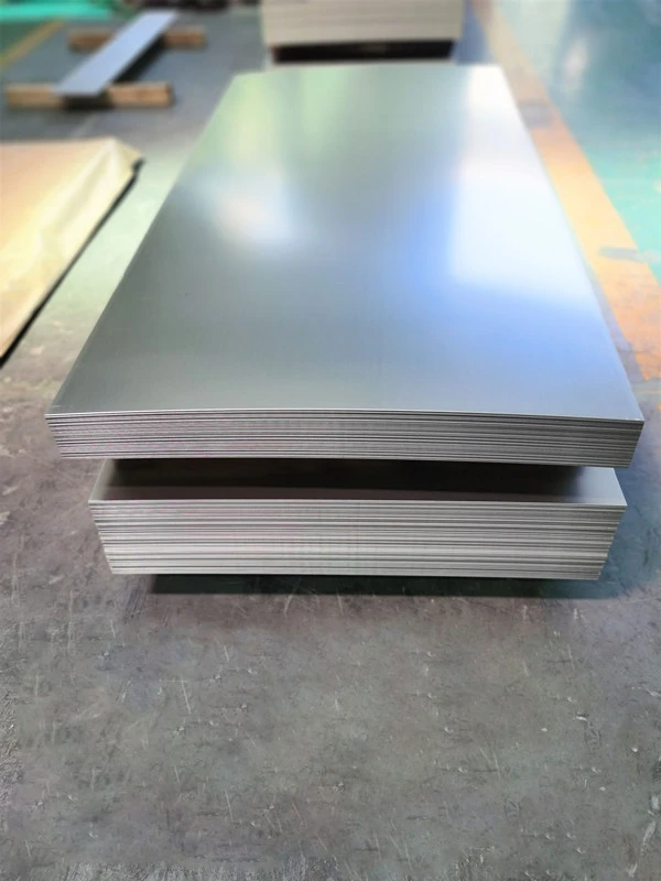 Polishing surface titanium plate